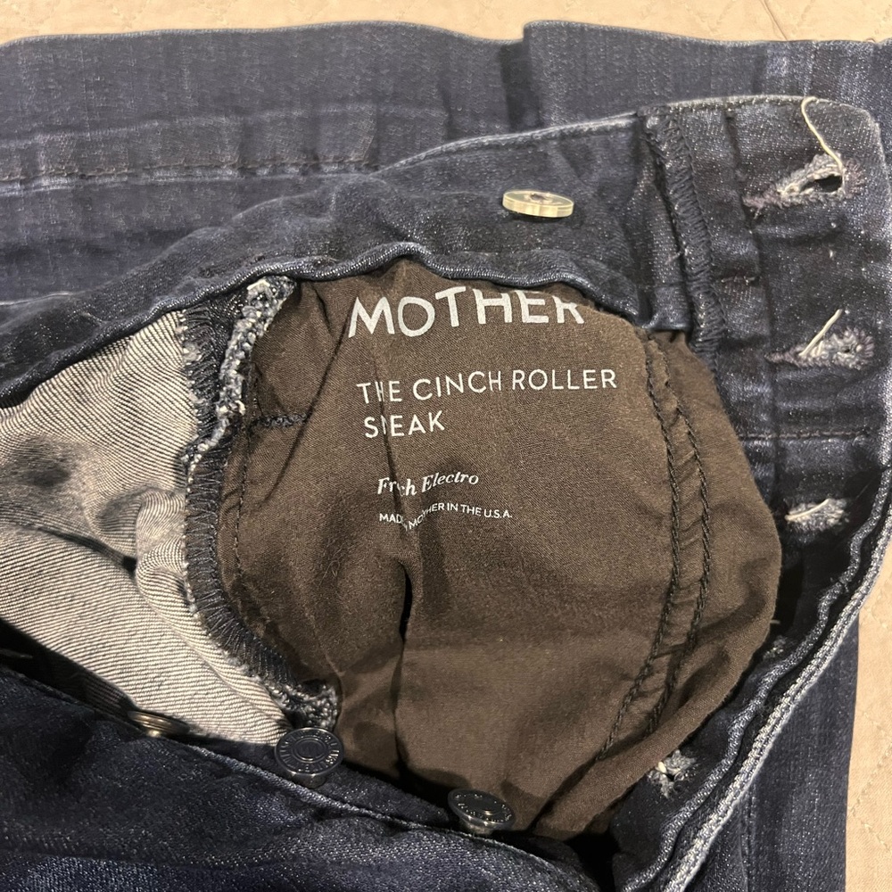 MOTHER Blue Flare Wide Leg Jeans - Picture 9 of 10